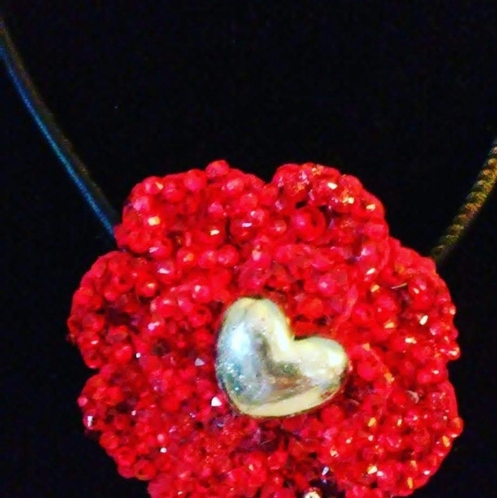 NWT Heirloom Artisanal  Convertible Necklace With Swarovski crystals. - Picture 7 of 10